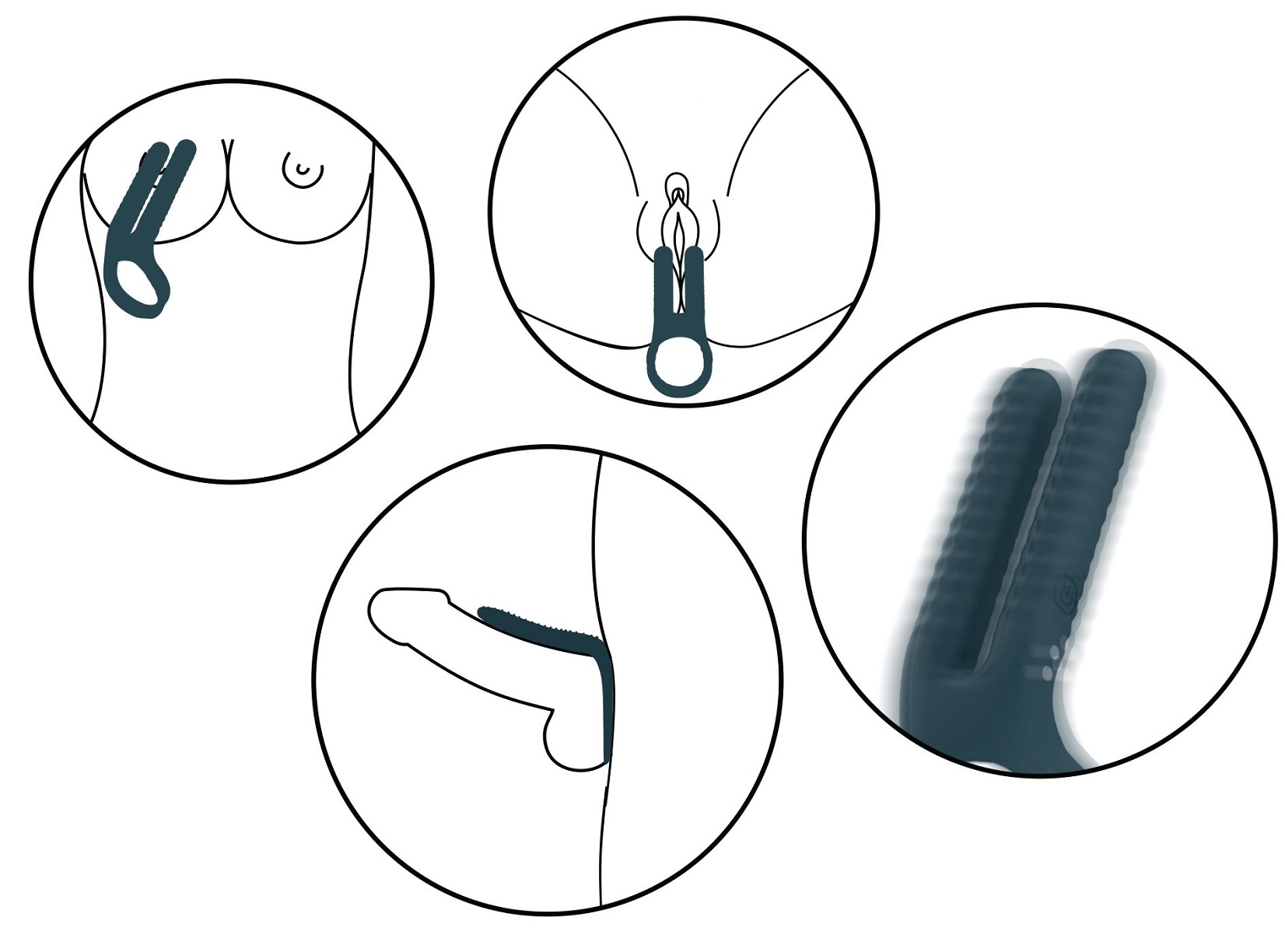 Accessoire vibrant multifonction Fushion 8 x 3.5cm – Image 5